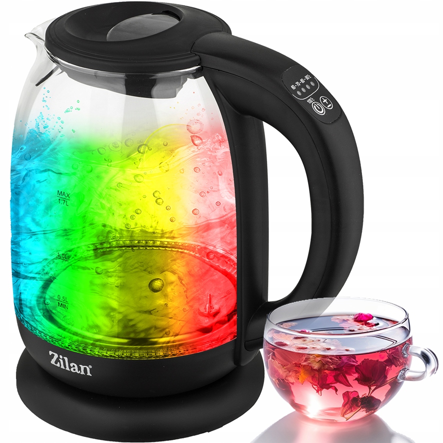 Zilan ZLN3956 rýchlovarná kanvica 2200 W 1,8 l priehľadná